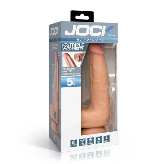 Jock Hard-Core 5" Triple Density Dildo With Balls | 653078945027 | Available at EroticWarehouse.com