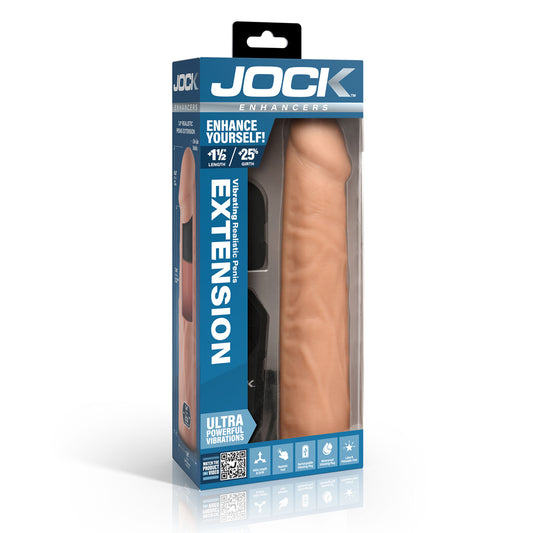 Jock Enhancers Vibrating Penis Extension W/ Remote Light | 653078945133 | Available at EroticWarehouse.com