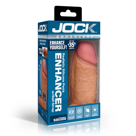 Jock Enhancers Silicone Penis Extension Sleeve Medium | 653078945188 | Available at EroticWarehouse.com