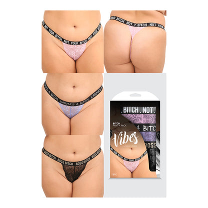 Bitch Panty Pack | 657447081965 | Available at EroticWarehouse.com