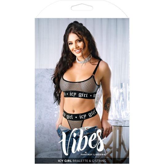 Icy Girl Bralette & G-String M/L | 657447087288 | Available at EroticWarehouse.com