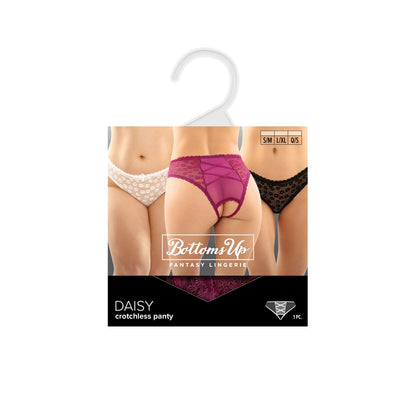 Daisy Crotchless Lace Panty White L/Xl | 657447089596 | Available at EroticWarehouse.com