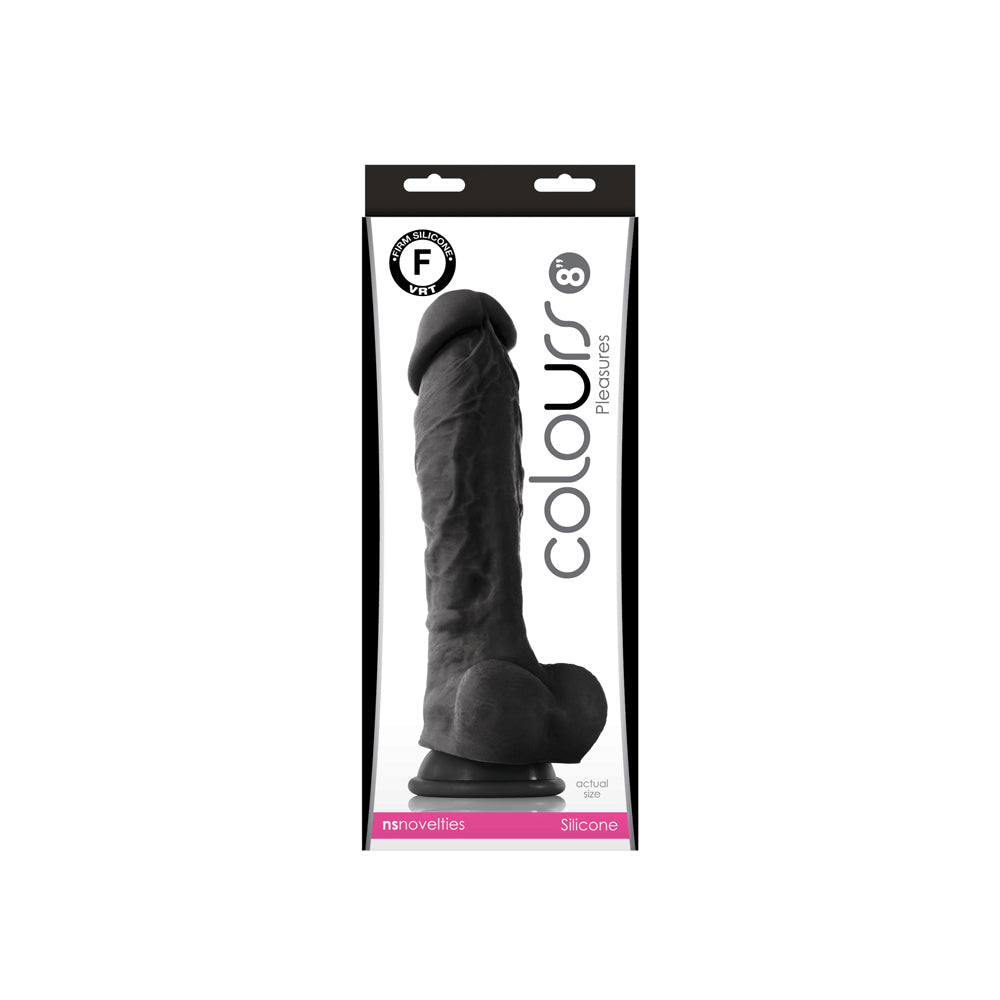 Colours Pleasure 8" - Black | 657447091971 | Available at EroticWarehouse.com