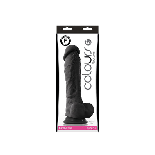 Colours Pleasure 8" - Black | 657447091971 | Available at EroticWarehouse.com