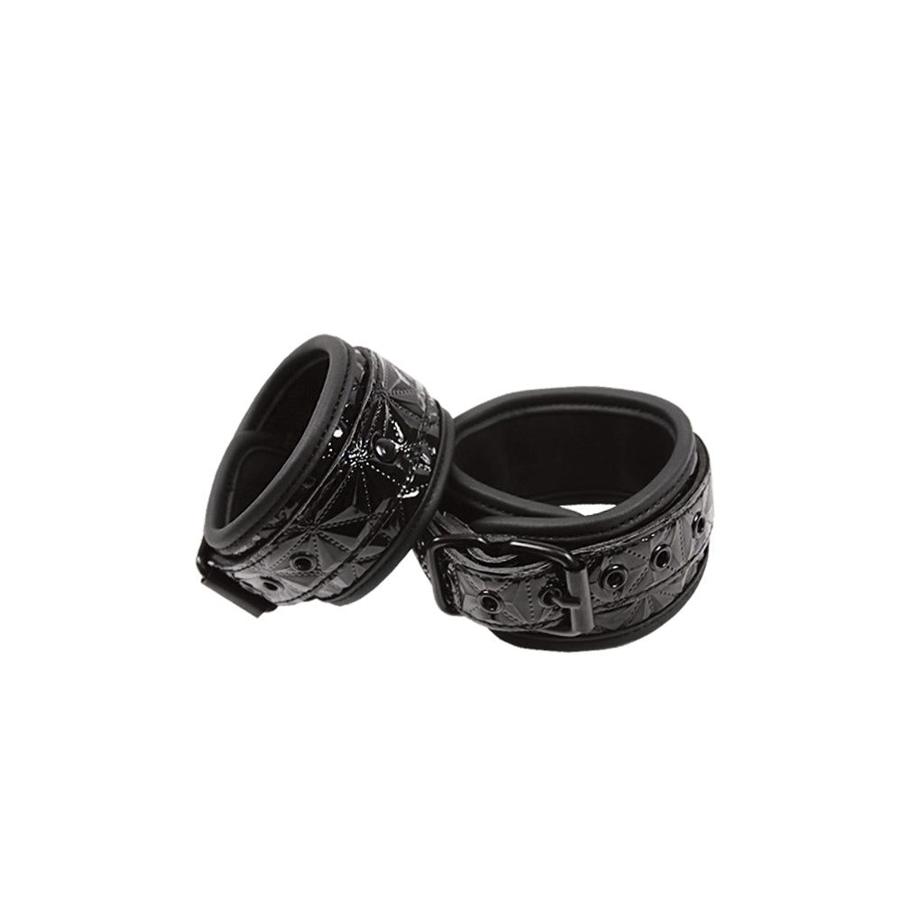 Sinful - Black - Wrist Cuffs | 657447092251 | Available at EroticWarehouse.com