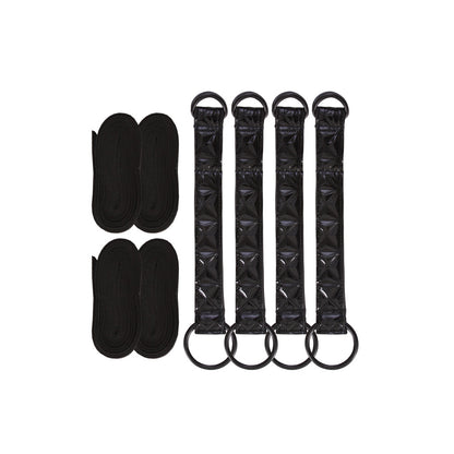 Sinful - Black - Bed Restraint Straps | 657447093708 | Available at EroticWarehouse.com