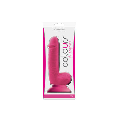 Colours - Softies 6" Dildo - Pink | 657447095290 | Available at EroticWarehouse.com