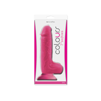 Colours - Softies 7" Dildo - Pink | 657447095337 | Available at EroticWarehouse.com