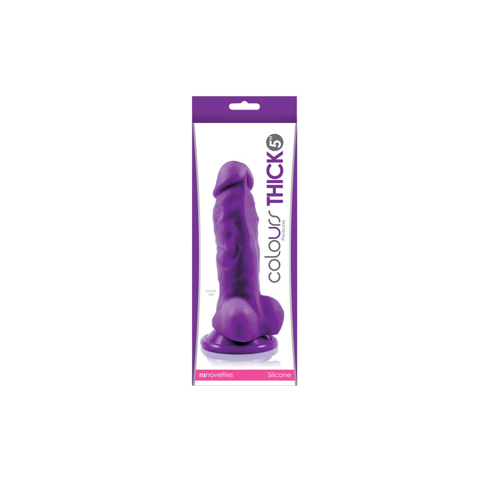 Colours Pleasures - Thick 5" - Purple | 657447095696 | Available at EroticWarehouse.com