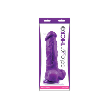 Colours Pleasures - Thick 8" - Purple | 657447095726 | Available at EroticWarehouse.com