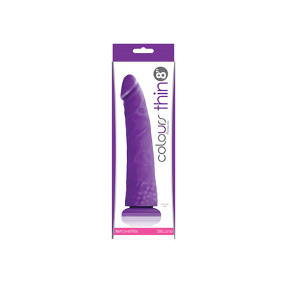Colours Pleasures - Thin 8" - Purple | 657447095757 | Available at EroticWarehouse.com