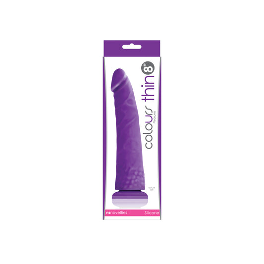 Colours Pleasures - Thin 8" - Purple | 657447095757 | Available at EroticWarehouse.com