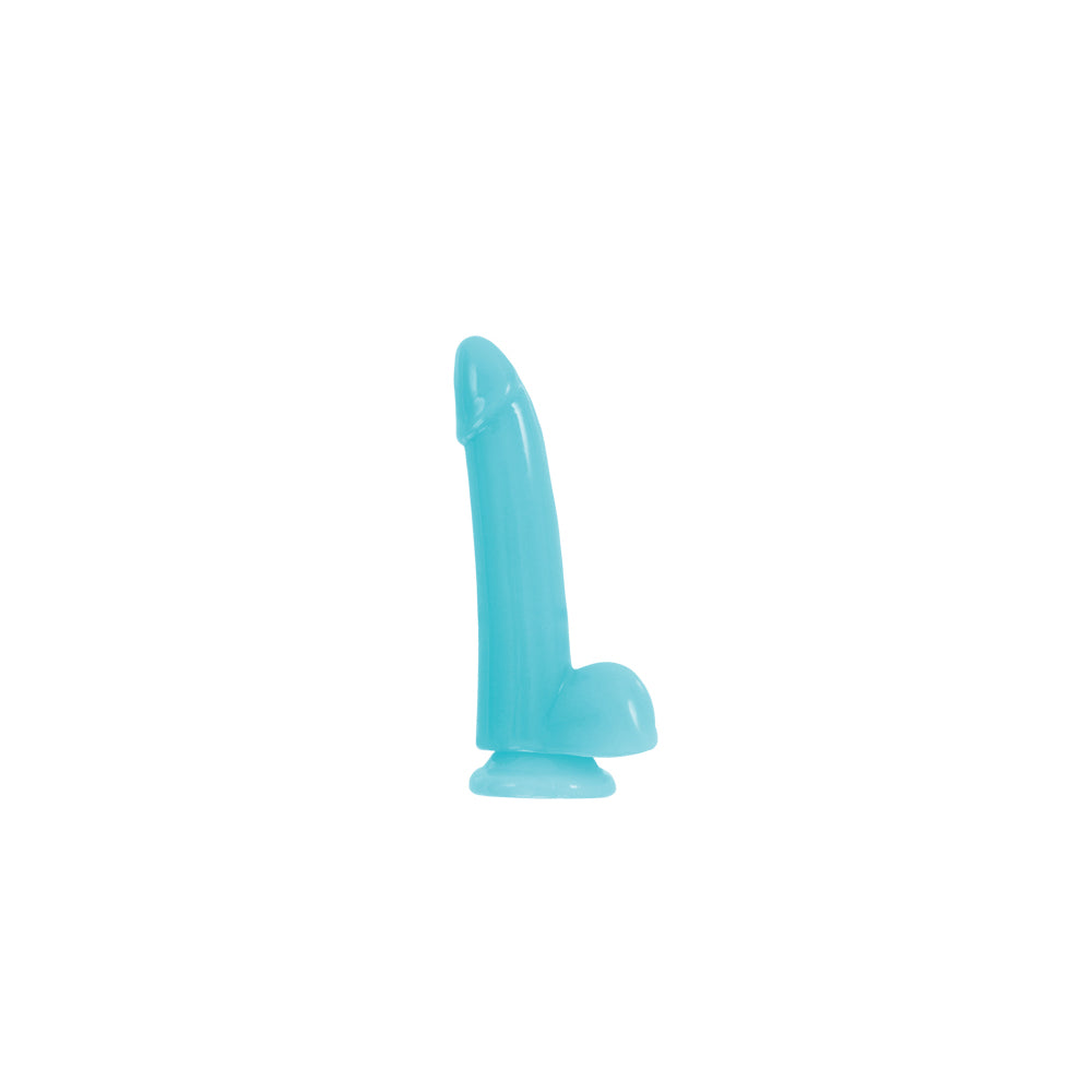 Firefly Smooth Glowing Dong 5" Blue | 657447096549 | Available at EroticWarehouse.com