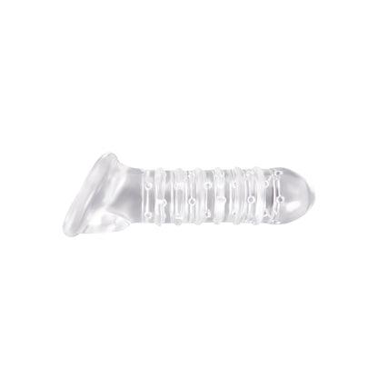 Renegade Ribbed Sleeve Clear | 657447097195 | Available at EroticWarehouse.com