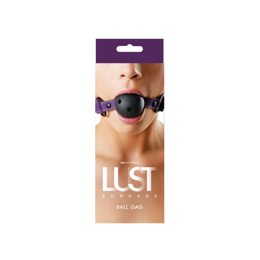 Lust Bondage Ball Gag Purple | 657447097546 | Available at EroticWarehouse.com