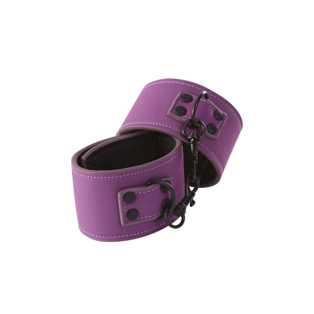 Lust Bondage Wrist Cuff Purple | 657447097560 | Available at EroticWarehouse.com