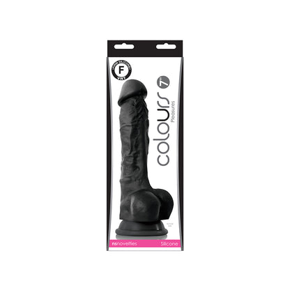 Colours Pleasures 7" Dildo Black | 657447098000 | Available at EroticWarehouse.com
