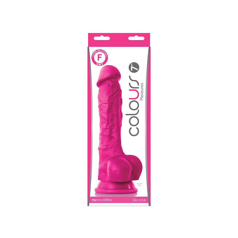 Colours Pleasures 7" Dildo Pink | 657447098017 | Available at EroticWarehouse.com