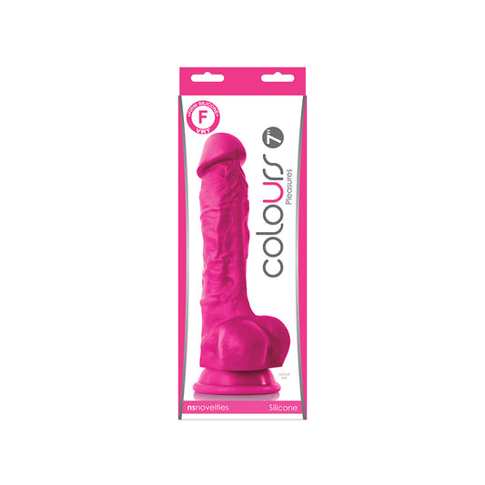 Colours Pleasures 7" Dildo Pink | 657447098017 | Available at EroticWarehouse.com