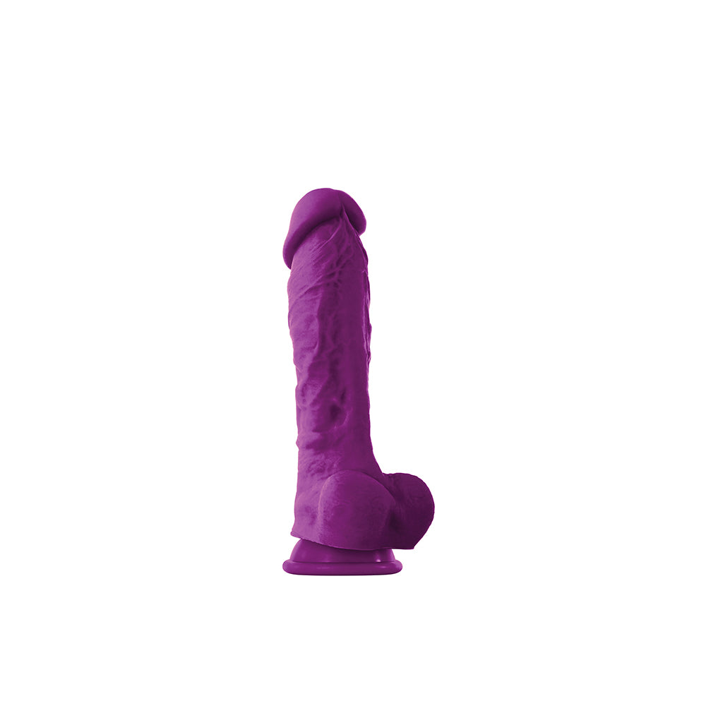 Colour-Soft 8" Soft Dildo Purple | 657447098444 | Available at EroticWarehouse.com