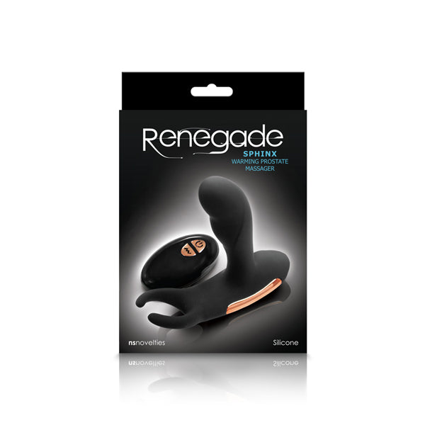 Renegade Sphinx Warming Prostate Massager Black | 657447099212 | Available at EroticWarehouse.com