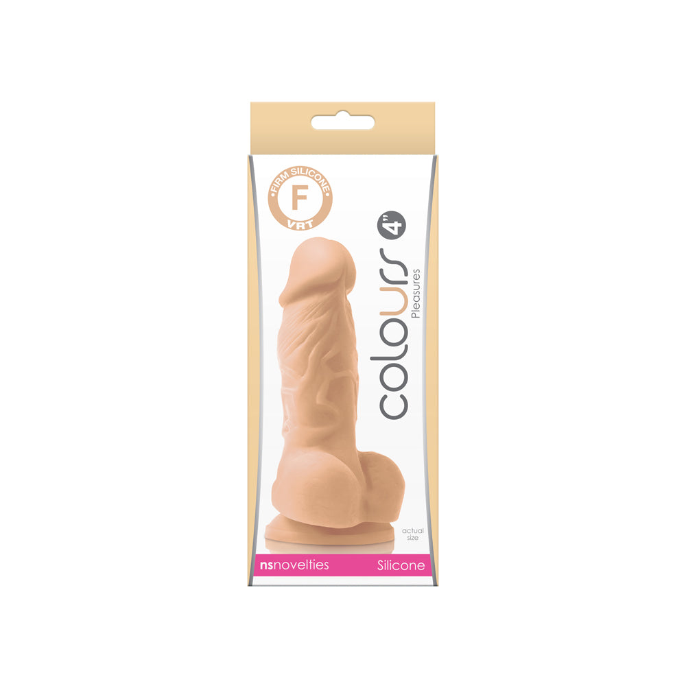 Colours Pleasures 4" Dildo White | 657447100086 | Available at EroticWarehouse.com