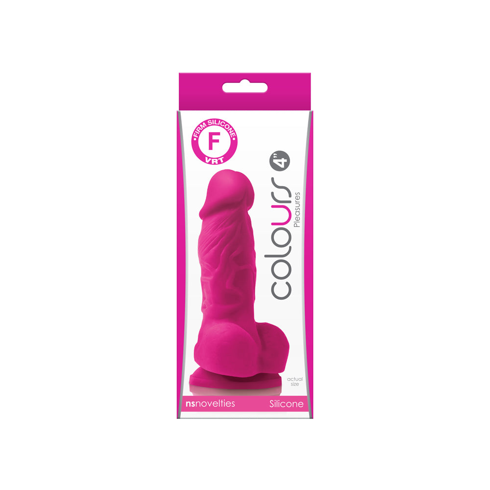 Colours Pleasures 4" Dildo Pink | 657447100109 | Available at EroticWarehouse.com