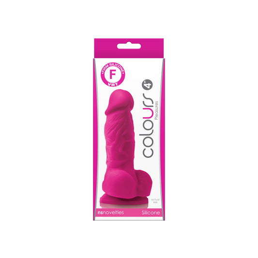 Colours Pleasures 4" Dildo Pink | 657447100109 | Available at EroticWarehouse.com