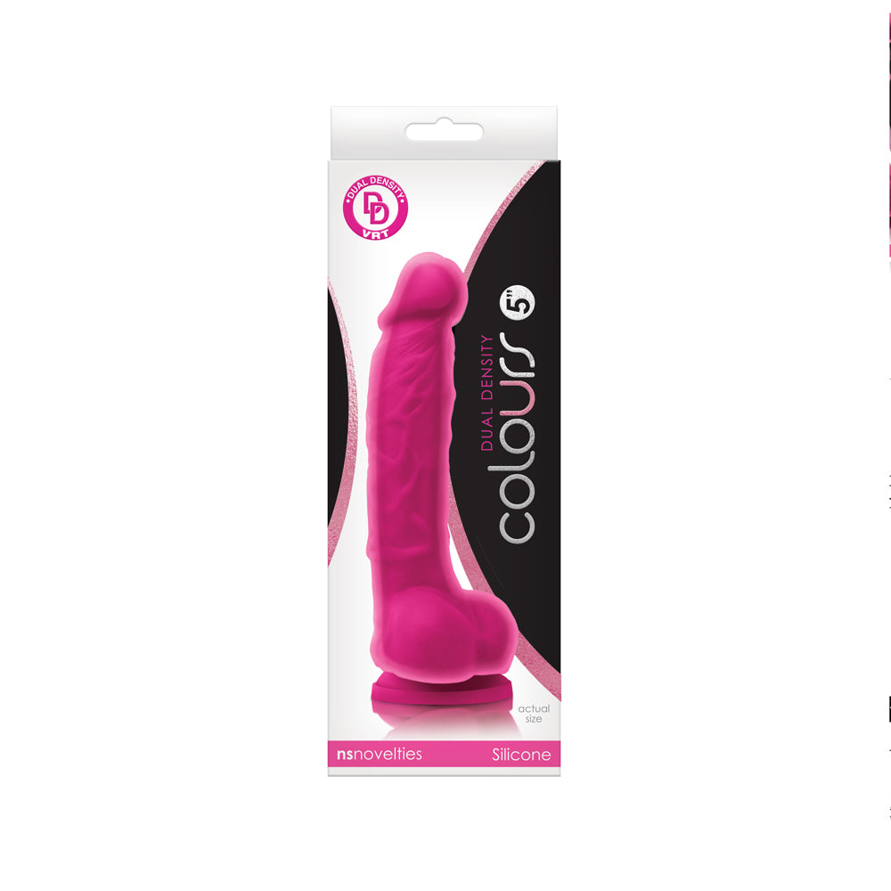 Colours Dual Density 5" Dildo Pink | 657447100130 | Available at EroticWarehouse.com
