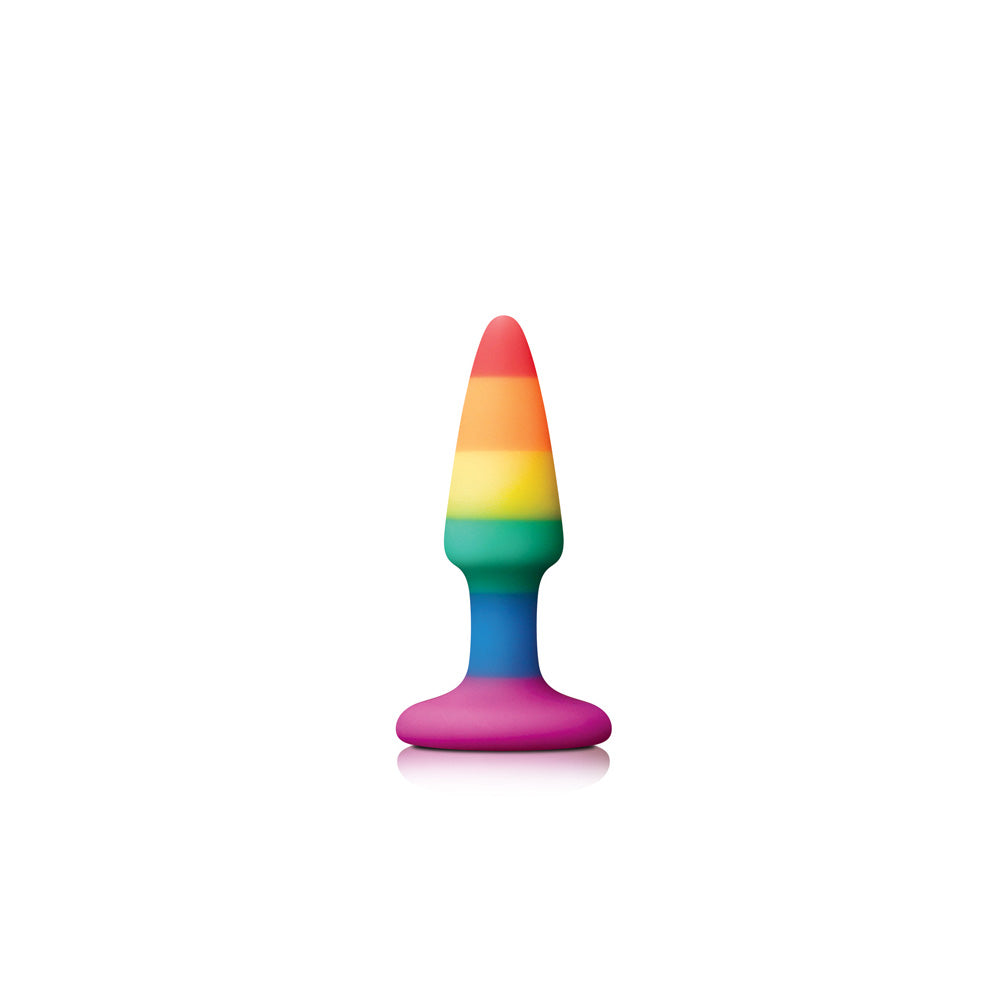Colours Pride Edition Pleasure Plug Mini Rainbow | 657447100772 | Available at EroticWarehouse.com