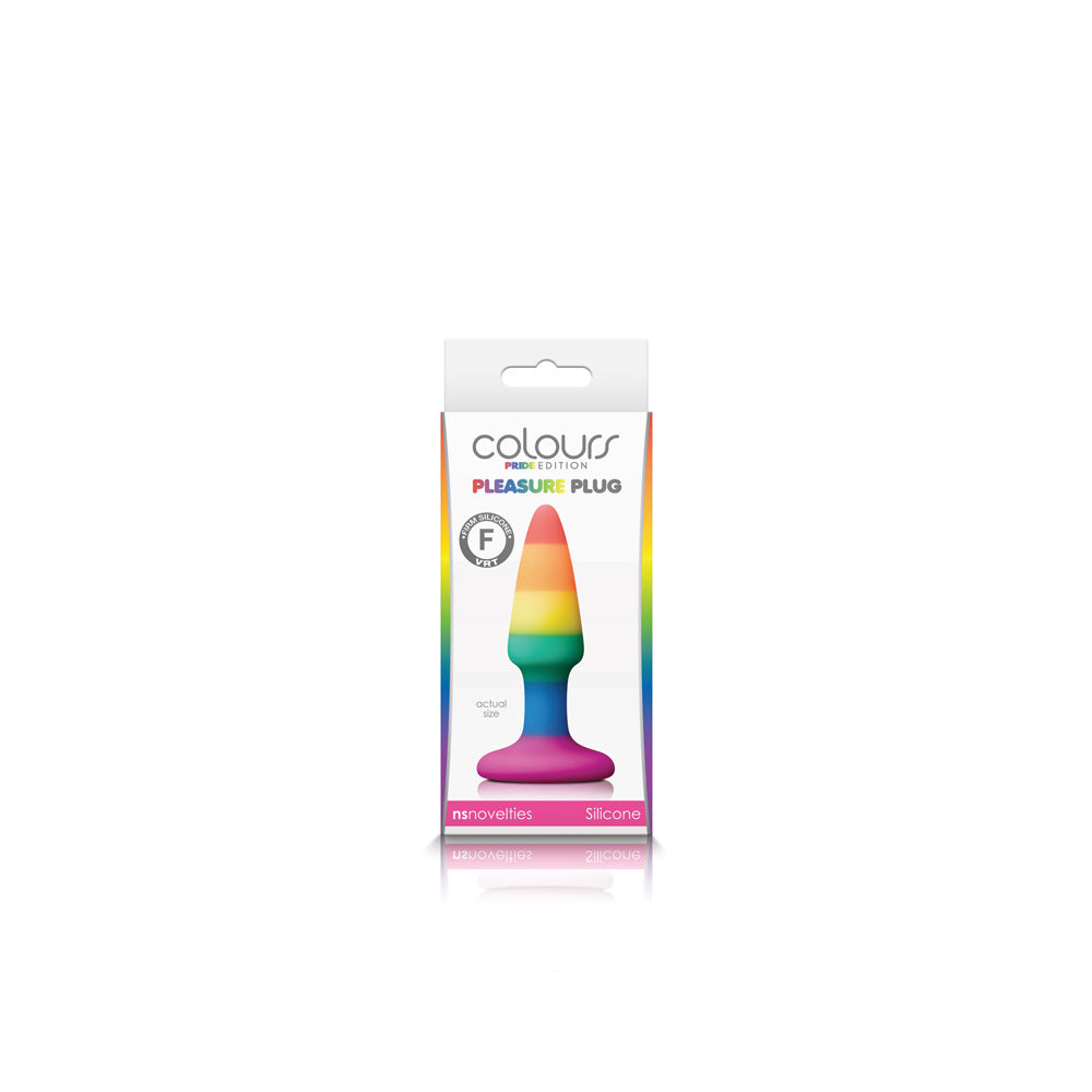 Colours Pride Edition Pleasure Plug Mini Rainbow | 657447100772 | Available at EroticWarehouse.com