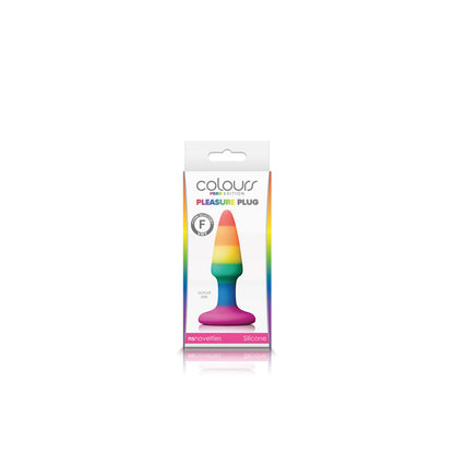 Colours Pride Edition Pleasure Plug Mini Rainbow | 657447100772 | Available at EroticWarehouse.com