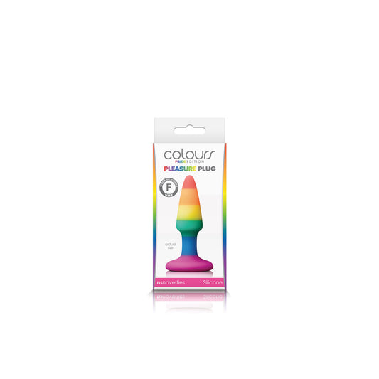 Colours Pride Edition Pleasure Plug Mini Rainbow | 657447100772 | Available at EroticWarehouse.com