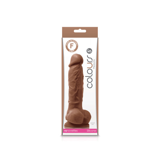 Colours Pleasures 5" Dildo Brown | 657447101588 | Available at EroticWarehouse.com