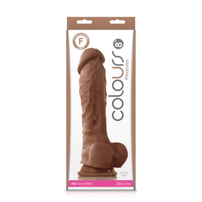 Colours Pleasures 8" Dildo Brown | 657447101601 | Available at EroticWarehouse.com