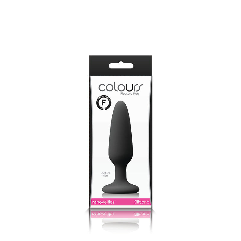 Colours Pleasures Small Plug Black | 657447101885 | Available at EroticWarehouse.com