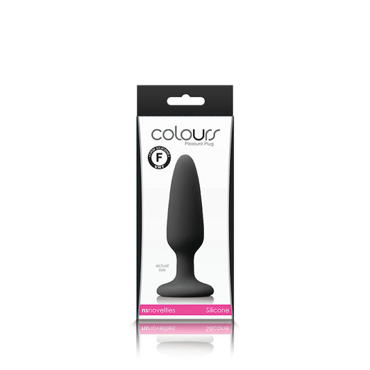 Colours Pleasures Small Plug Black | 657447101885 | Available at EroticWarehouse.com