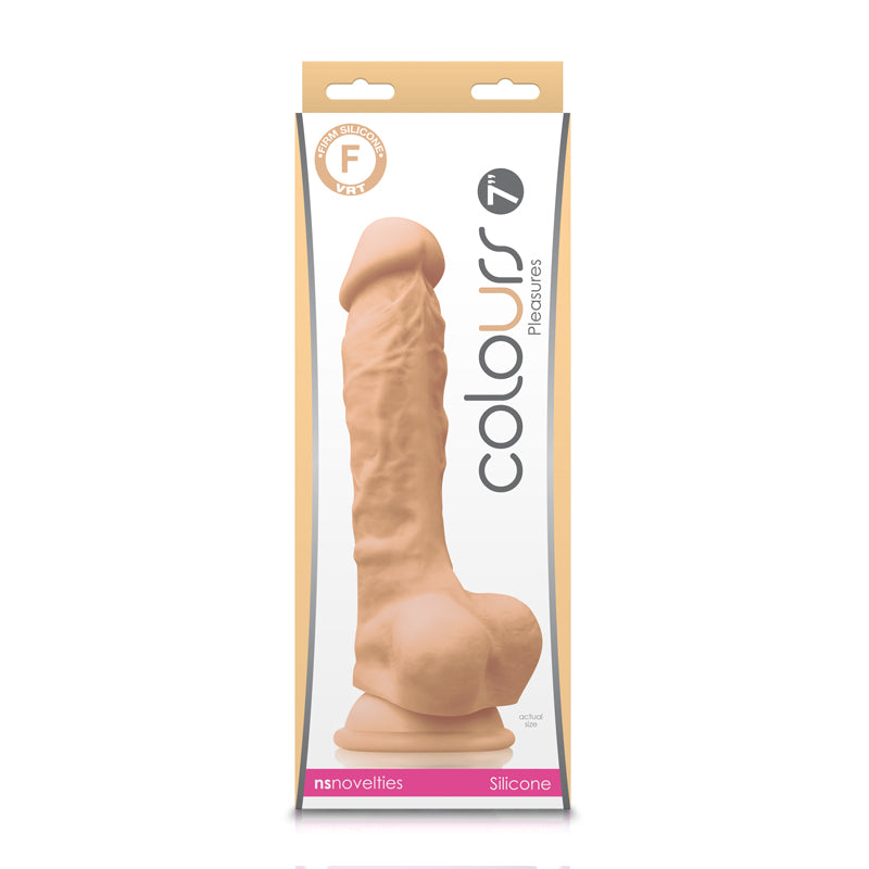 Colours Pleasures 7" Dildo White | 657447102127 | Available at EroticWarehouse.com