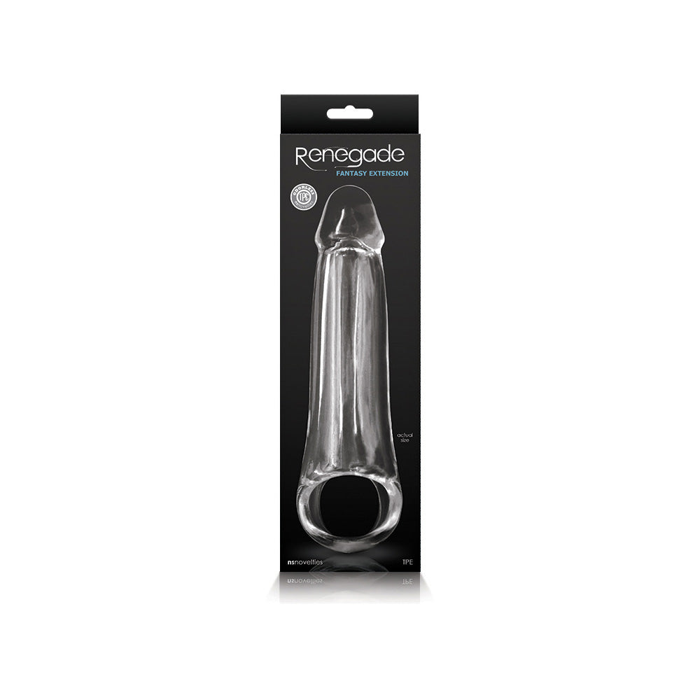 Renegade Fantasy Extension Lg Clear | 657447102905 | Available at EroticWarehouse.com