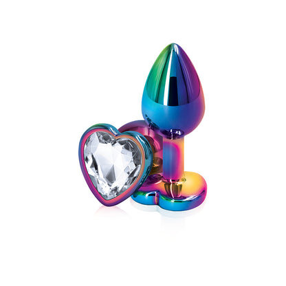 Rear Assets Mulitcolor Heart Small Clear | 657447103063 | Available at EroticWarehouse.com