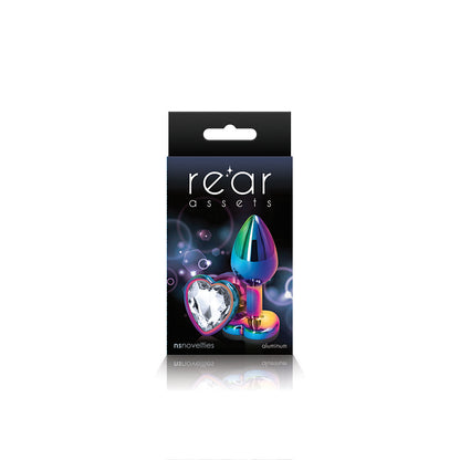 Rear Assets Mulitcolor Heart Small Clear | 657447103063 | Available at EroticWarehouse.com