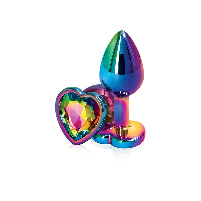 Rear Assets Mulitcolor Heart Small Rainbow | 657447103087 | Available at EroticWarehouse.com
