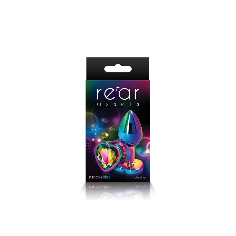 Rear Assets Mulitcolor Heart Small Rainbow | 657447103087 | Available at EroticWarehouse.com