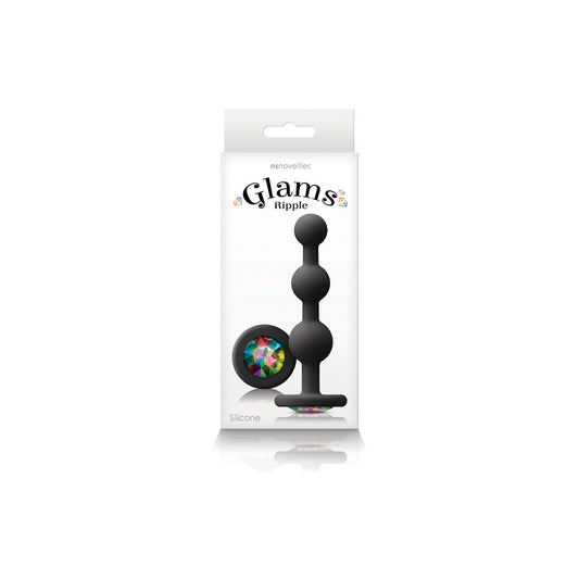 Glams Ripple Rainbow Gem Black | 657447103186 | Available at EroticWarehouse.com