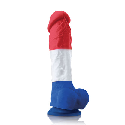 Colours Pleasures Tricolor 8" Dildo | 657447103728 | Available at EroticWarehouse.com