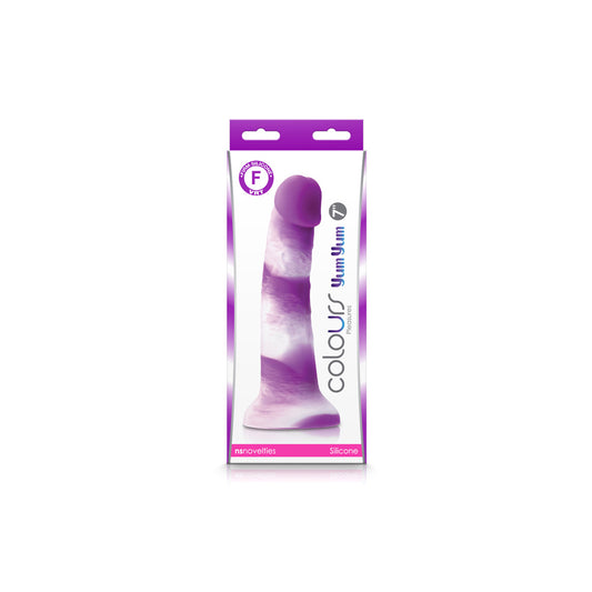 Colours Pleasures Yum Yum 7" Dildo Purple | 657447103957 | Available at EroticWarehouse.com