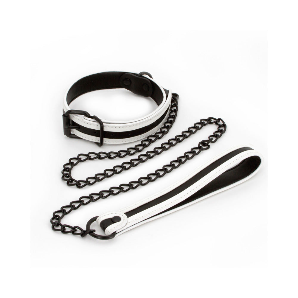 Glo Bondage Collar And Leash Green | 657447104015 | Available at EroticWarehouse.com