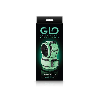 Glo Bondage Wrist Cuff Green | 657447104022 | Available at EroticWarehouse.com