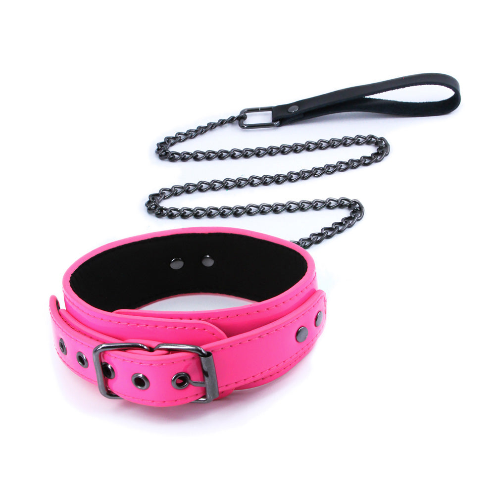 Electra Collar & Leash Pink | 657447105043 | Available at EroticWarehouse.com