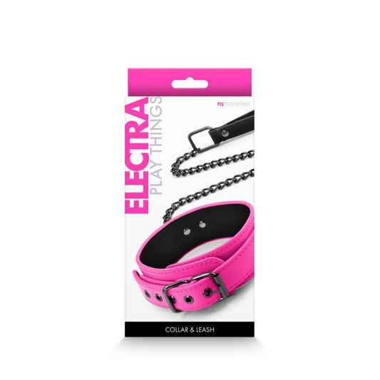 Electra Collar & Leash Pink | 657447105043 | Available at EroticWarehouse.com